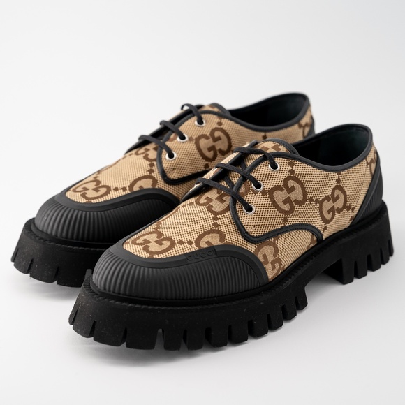 size 12.5G / 13 US Gucci Supreme Maxi GG Lace Up Jacquard Chunky - Picture 1 of 12